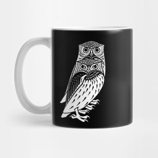 Two owls - vintage animalia Mug